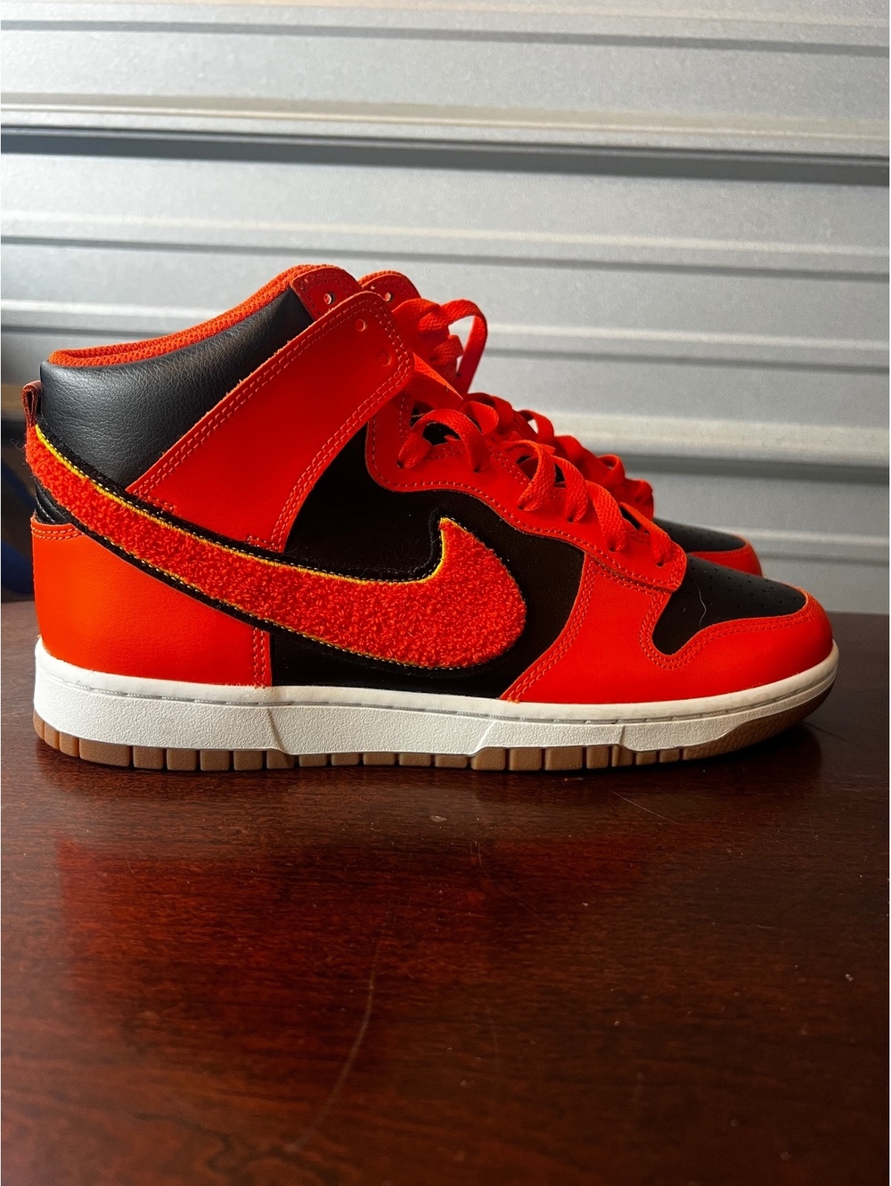 Nike Dunk High Pro SB Orange and Black Sneakers Size 10